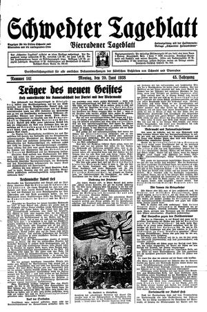 Schwedter Tageblatt on Jun 20, 1938