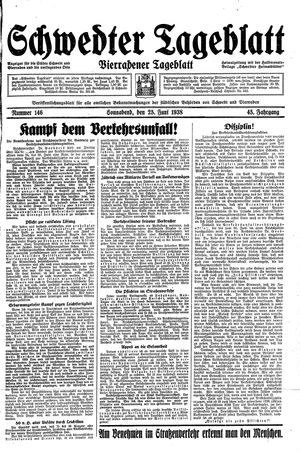 Schwedter Tageblatt vom 25.06.1938