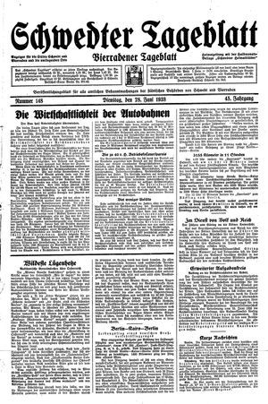 Schwedter Tageblatt vom 28.06.1938