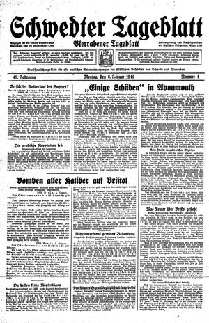Schwedter Tageblatt vom 06.01.1941