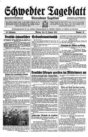 Schwedter Tageblatt vom 13.01.1941