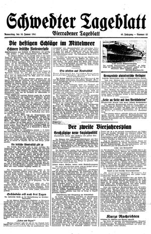 Schwedter Tageblatt on Jan 16, 1941