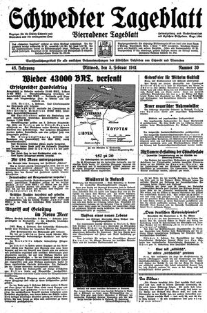 Schwedter Tageblatt vom 05.02.1941