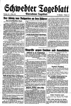 Schwedter Tageblatt vom 04.03.1941