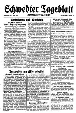 Schwedter Tageblatt vom 06.03.1941