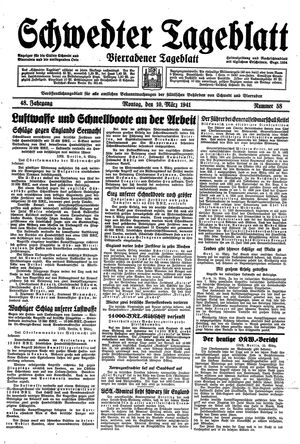 Schwedter Tageblatt vom 10.03.1941