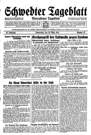 Schwedter Tageblatt vom 20.03.1941