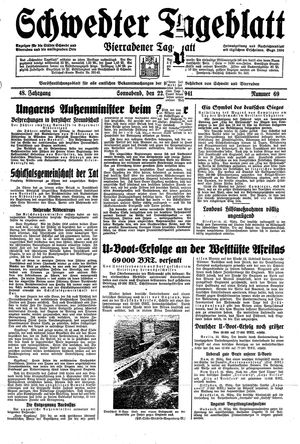 Schwedter Tageblatt on Mar 22, 1941