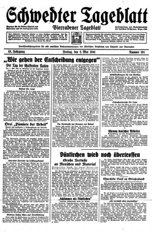 Schwedter Tageblatt vom 02.05.1941