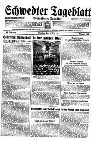 Schwedter Tageblatt vom 06.05.1941