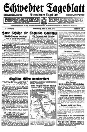 Schwedter Tageblatt vom 15.05.1941