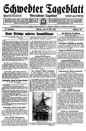 Schwedter Tageblatt vom 19.05.1941