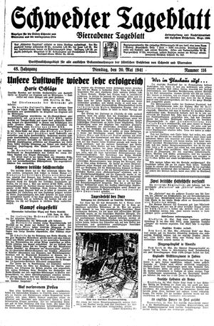 Schwedter Tageblatt vom 20.05.1941