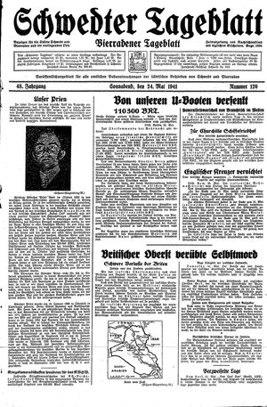 Schwedter Tageblatt vom 24.05.1941
