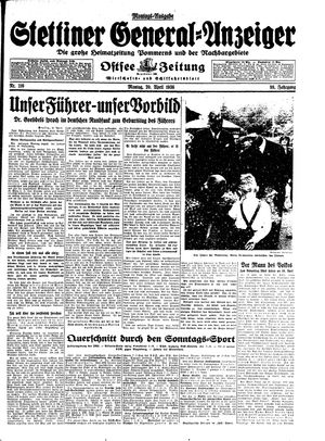 Stettiner General-Anzeiger vom 20.04.1936