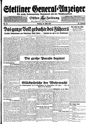 Stettiner General-Anzeiger vom 21.04.1936