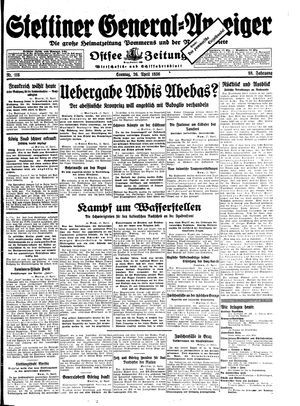 Stettiner General-Anzeiger vom 26.04.1936