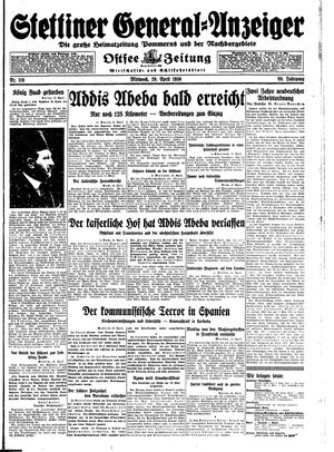 Stettiner General-Anzeiger vom 29.04.1936