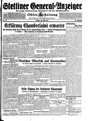 Stettiner General-Anzeiger on Jun 25, 1937