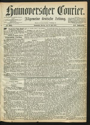 Hannoverscher Kurier vom 26.07.1867