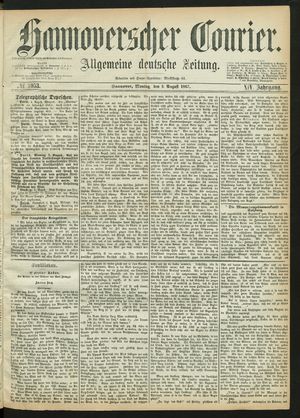 Hannoverscher Kurier vom 05.08.1867