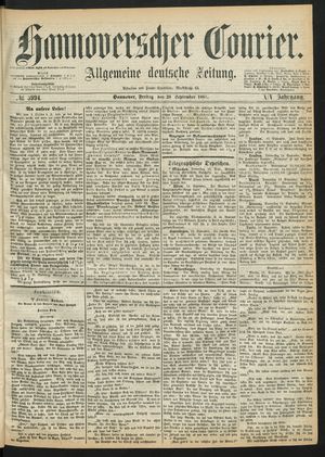 Hannoverscher Kurier vom 20.09.1867