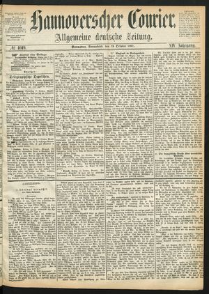Hannoverscher Kurier vom 19.10.1867