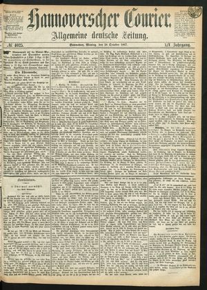 Hannoverscher Kurier vom 28.10.1867