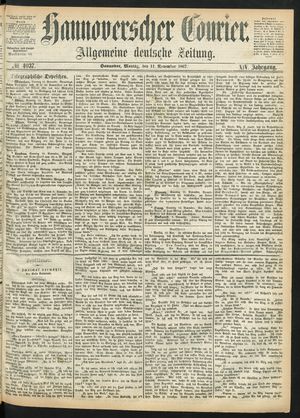 Hannoverscher Kurier vom 11.11.1867