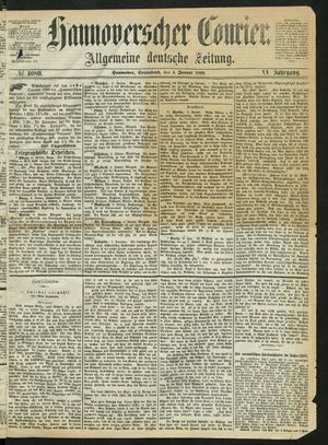 Hannoverscher Kurier vom 04.01.1868