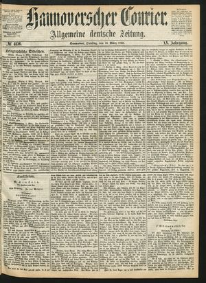 Hannoverscher Kurier vom 10.03.1868