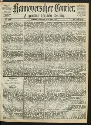 Hannoverscher Kurier vom 18.04.1868