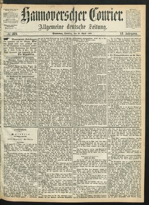 Hannoverscher Kurier vom 28.04.1868
