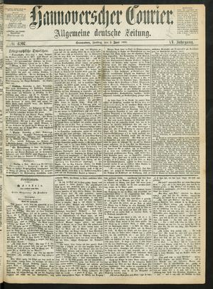 Hannoverscher Kurier vom 05.06.1868