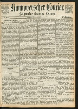 Hannoverscher Kurier vom 03.09.1869