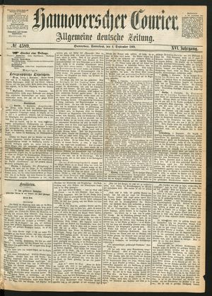 Hannoverscher Kurier vom 04.09.1869