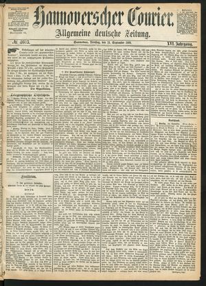 Hannoverscher Kurier vom 21.09.1869
