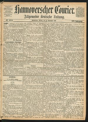 Hannoverscher Kurier vom 24.09.1869