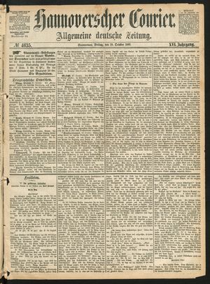 Hannoverscher Kurier on Oct 29, 1869