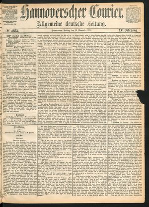 Hannoverscher Kurier on Nov 19, 1869