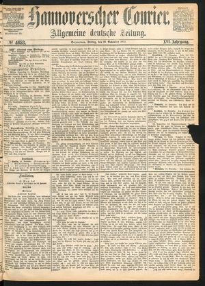 Hannoverscher Kurier vom 19.11.1869