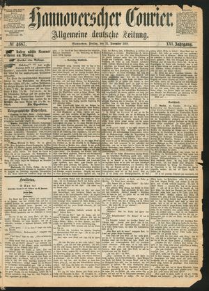 Hannoverscher Kurier vom 31.12.1869