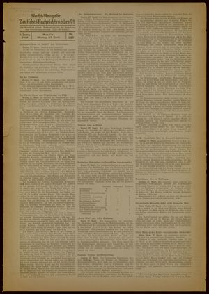Deutsches Nachrichtenbüro on Apr 27, 1936