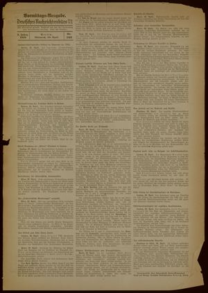 Deutsches Nachrichtenbüro vom 29.04.1936
