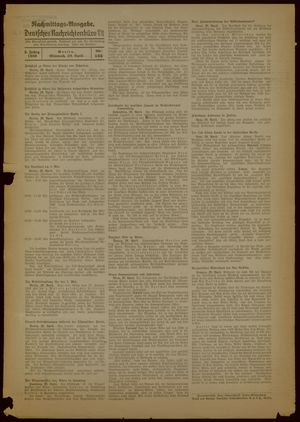 Deutsches Nachrichtenbüro vom 29.04.1936