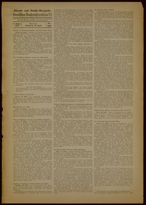 Deutsches Nachrichtenbüro vom 29.04.1936