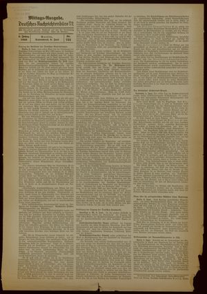 Deutsches Nachrichtenbüro vom 06.06.1936