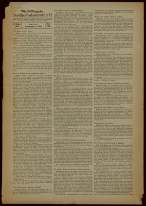 Deutsches Nachrichtenbüro vom 06.06.1936