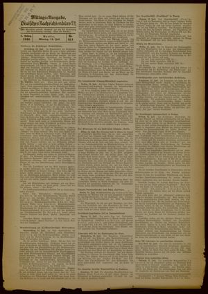 Deutsches Nachrichtenbüro vom 13.07.1936