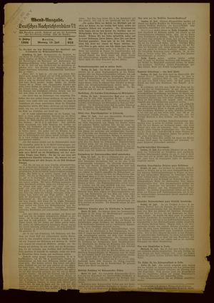 Deutsches Nachrichtenbüro vom 13.07.1936